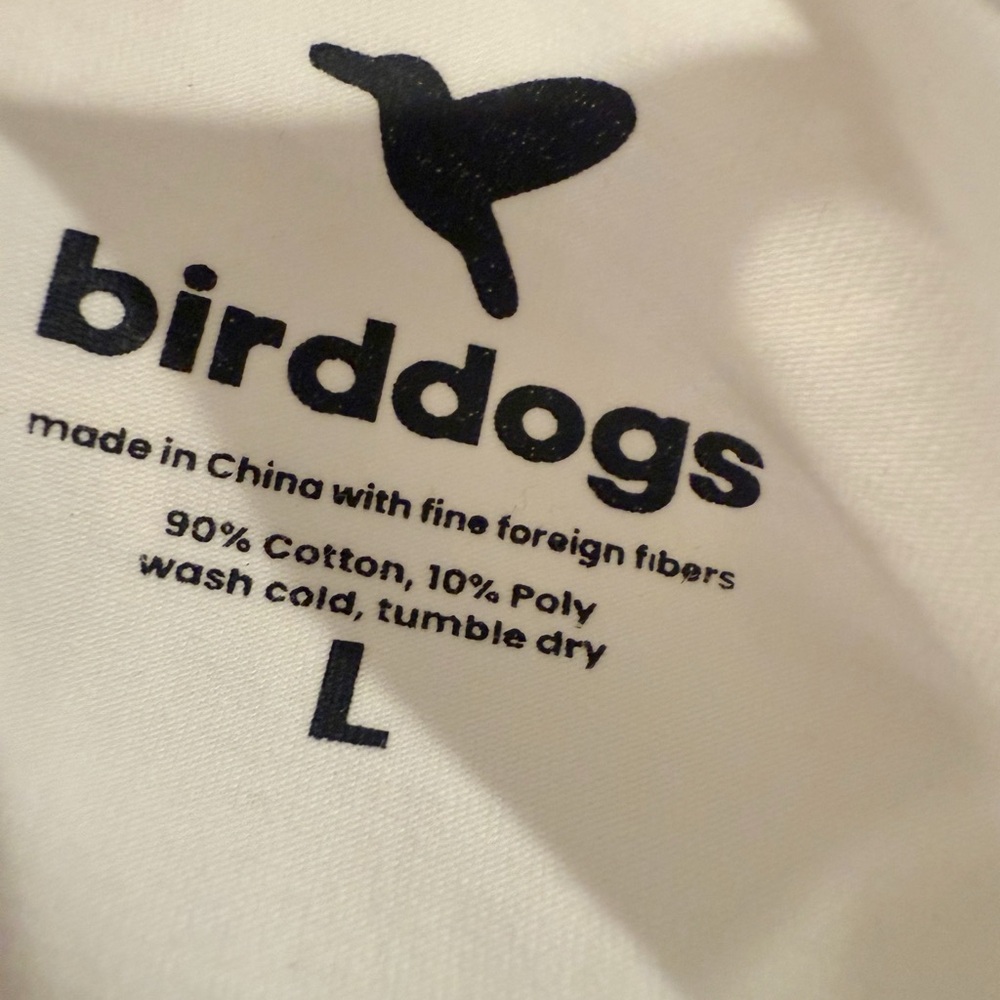 BIRDDOGS Hummingbird White Tee size Large - Picture 3 of 4